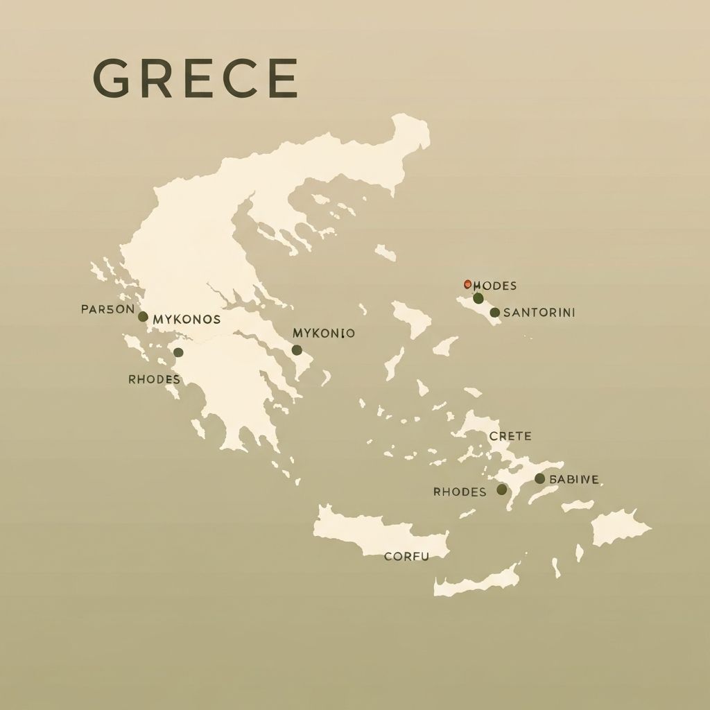 Greece delivery map